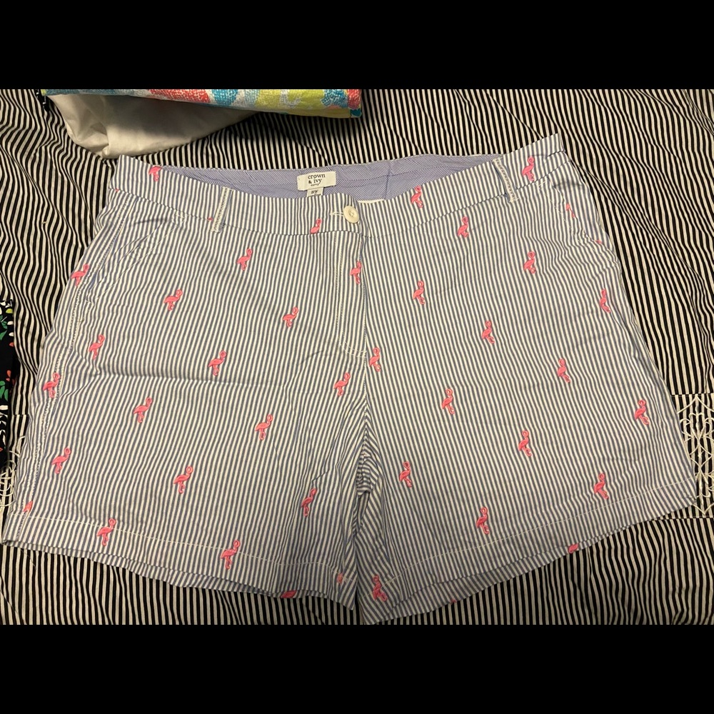 🦩 Flamingo Crown & Ivy shorts 🦩